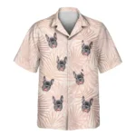 1 Blush Tropics Aloha Custom Hawaiian Shirts With Faces Or Logos