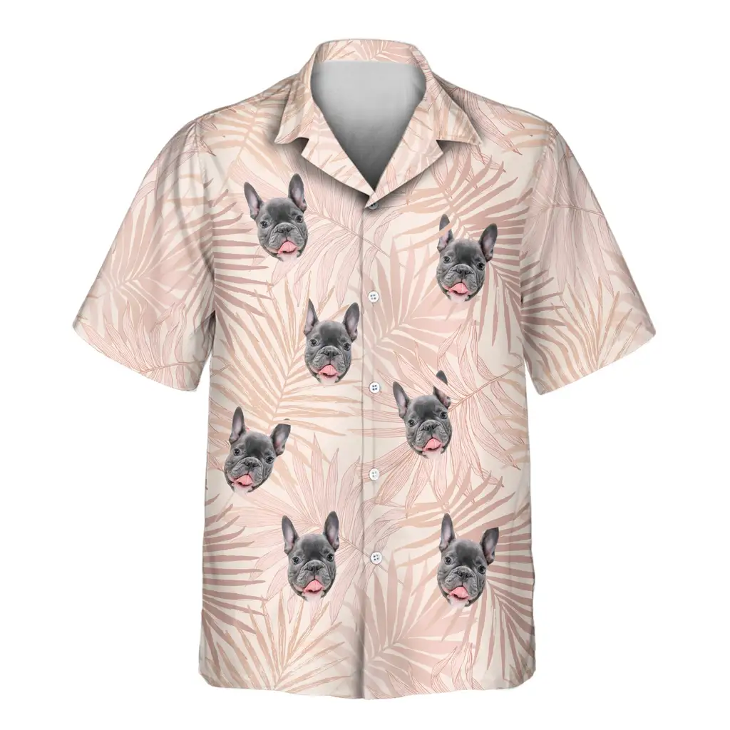 1 Blush Tropics Aloha Custom Hawaiian Shirts With Faces Or Logos 1 Blush Tropics Aloha Custom Hawaiian Shirts With Faces Or Logos
