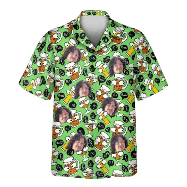 1 Brew Buddies Aloha Custom Hawaiian Shirts With Faces Or Logos