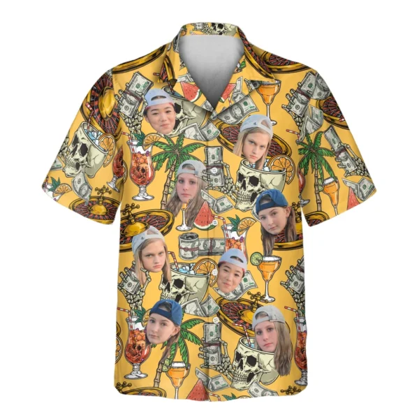 1 Casino Jackpot Aloha Custom Hawaiian Shirts With Faces Or Logos