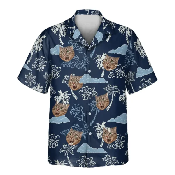 1 Coconut Palm Delight Aloha Custom Hawaiian Shirts With Faces Or Logos