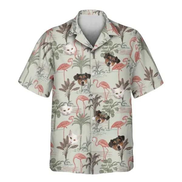 1 Exotic Jungle Aloha Custom Hawaiian Shirts With Faces Or Logos