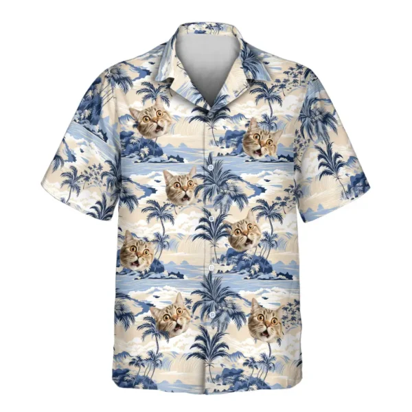 1 Nostalgic Tropical Paradise Aloha Custom Hawaiian Shirts With Faces Or Logos