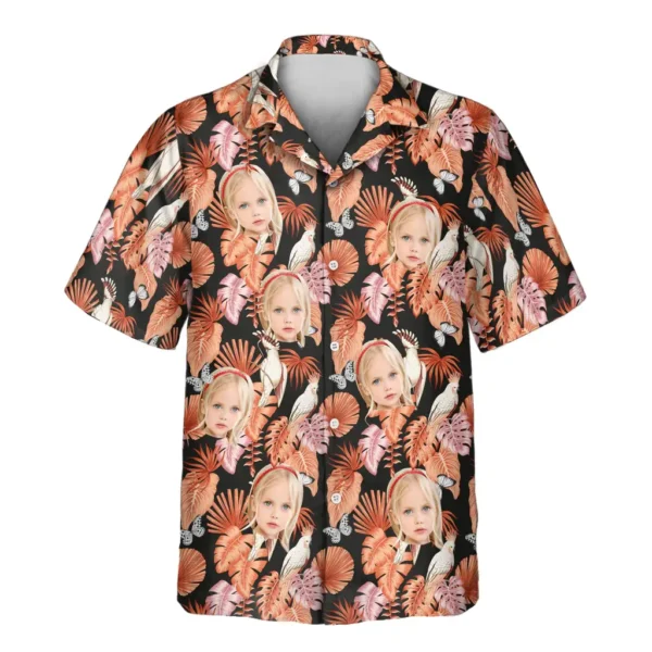 1 Rosy Paradise Aloha Custom Hawaiian Shirts With Faces Or Logos 6629242c 7d04 46c0 A9c3 9184d4d4af29