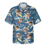 1 Surf Island Vibes Aloha Custom Hawaiian Shirts With Faces Or Logos