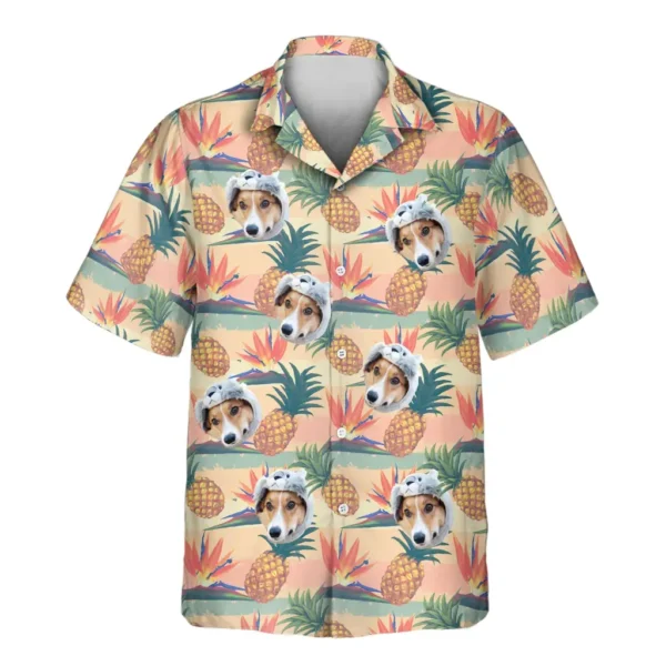 1 Tropical Bloom Aloha Custom Hawaiian Shirts With Faces Or Logos