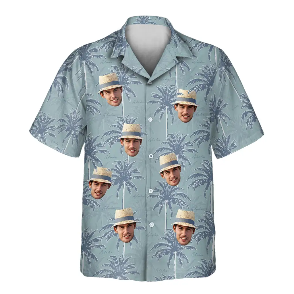 1 Tropical Breeze Aloha Custom Hawaiian Shirts With Faces Or Logos