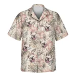 1 Vintage Palm Hibiscus Aloha Custom Hawaiian Shirts With Faces Or Logos