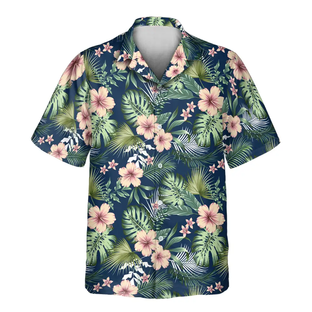 2 Botanical Tropical Florals Aloha Custom Hawaiian Shirts With Faces Or Logos 2 Botanical Tropical Florals Aloha Custom Hawaiian Shirts With Faces Or Logos