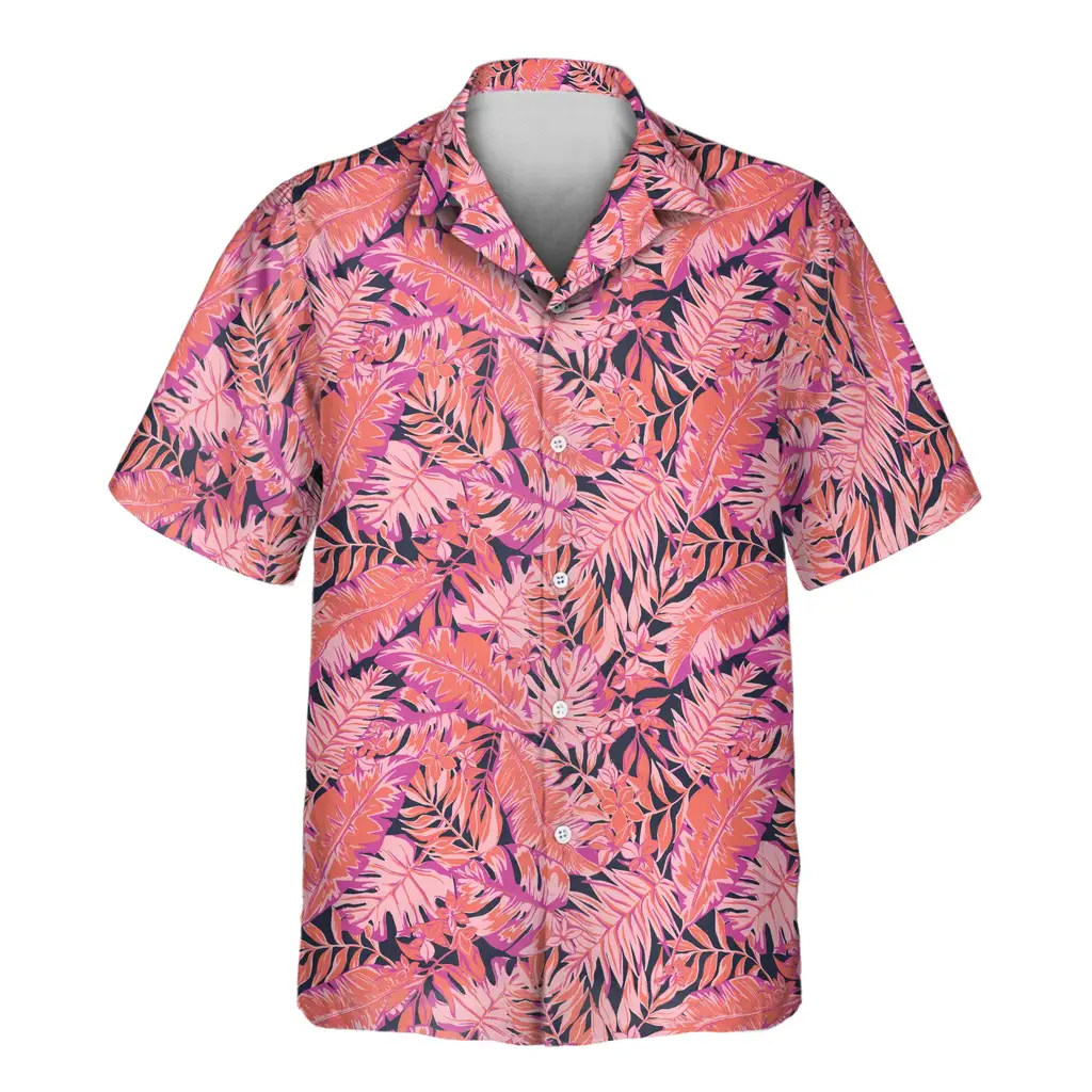 2 Bright Colorful Tropical Florals Aloha Custom Hawaiian Shirts With Faces Or Logos 2 Bright Colorful Tropical Florals Aloha Custom Hawaiian Shirts With Faces Or Logos