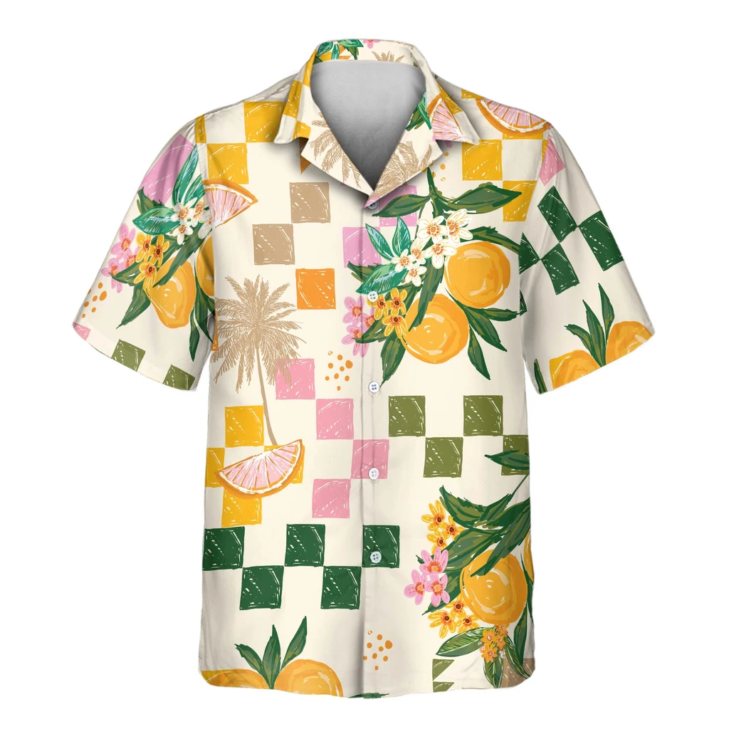 2 Citrus Splash Aloha Custom Hawaiian Shirts With Faces Or Logos Jpg