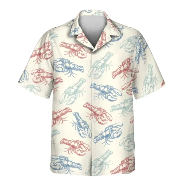 2 Lobster Fest Aloha Custom Hawaiian Shirts With Faces Or Logos