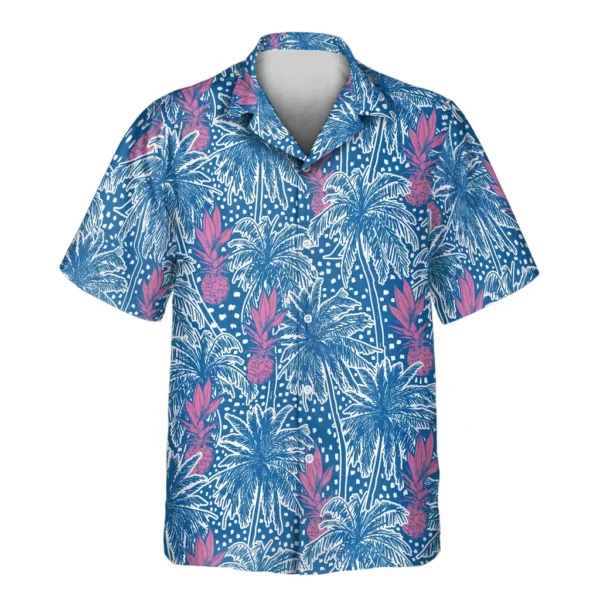 2 Pineapple Paradise Aloha Custom Hawaiian Shirts With Faces Or Logos