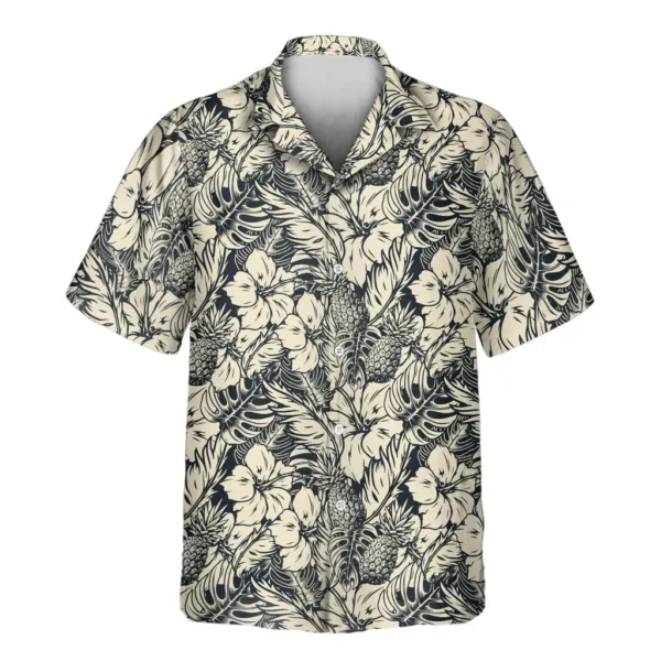 2 Tropical Garden Elegance Aloha Custom Hawaiian Shirts With Faces Or Logos
