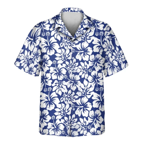 2 Weathered Tropic Hibiscus Aloha Custom Hawaiian Shirts With Faces Or Logos