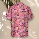 1 Bright Colorful Tropical Florals Aloha Custom Hawaiian Shirts With Faces Or Logos