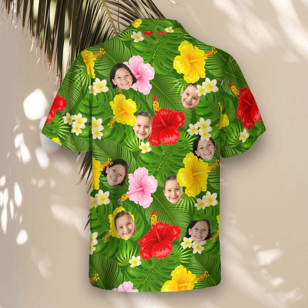 3 Summer Tropical Aloha Custom Hawaiian Shirts With Faces Or Logos 3 Summer Tropical Aloha Custom Hawaiian Shirts With Faces Or Logos