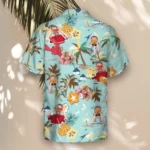 1 Turquoise Tropical Island Aloha Custom Hawaiian Shirts With Faces Or Logos