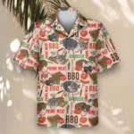 1 Barbecue Time Aloha Custom Hawaiian Shirts With Faces Or Logos