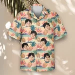 1 Tropical Bloom Aloha Custom Hawaiian Shirts With Faces Or Logos