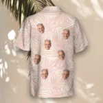 1 Blush Tropics Aloha Custom Hawaiian Shirts With Faces Or Logos